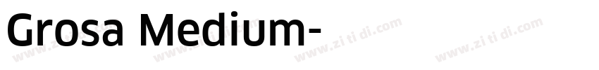 Grosa Medium字体转换